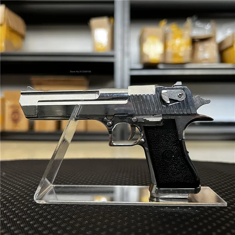 Mini pistola pistola portachiavi pistola modello in miniatura espositore Stand decorazione Desktop di casa trasparente acrilico trasparente Rack