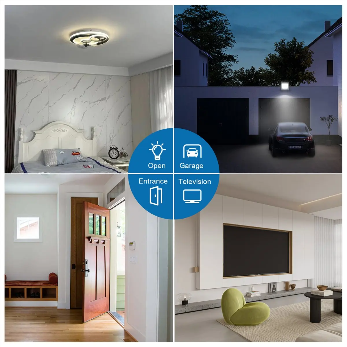 OK 4CH Zigbee Smart Light Switch Module AC 85-250V RF433 Receive 10A Relays Work with Alexa Assistant,Tuya Smart Life