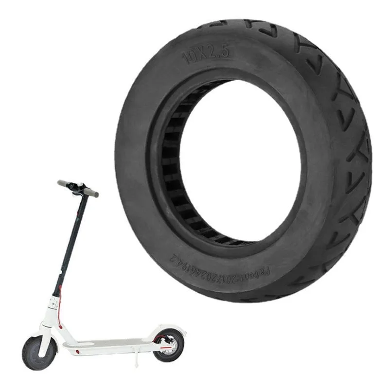 10x2.5 inch rubber inner honeycomb solid tire replacement parts, durable and easy to install, electric scooter