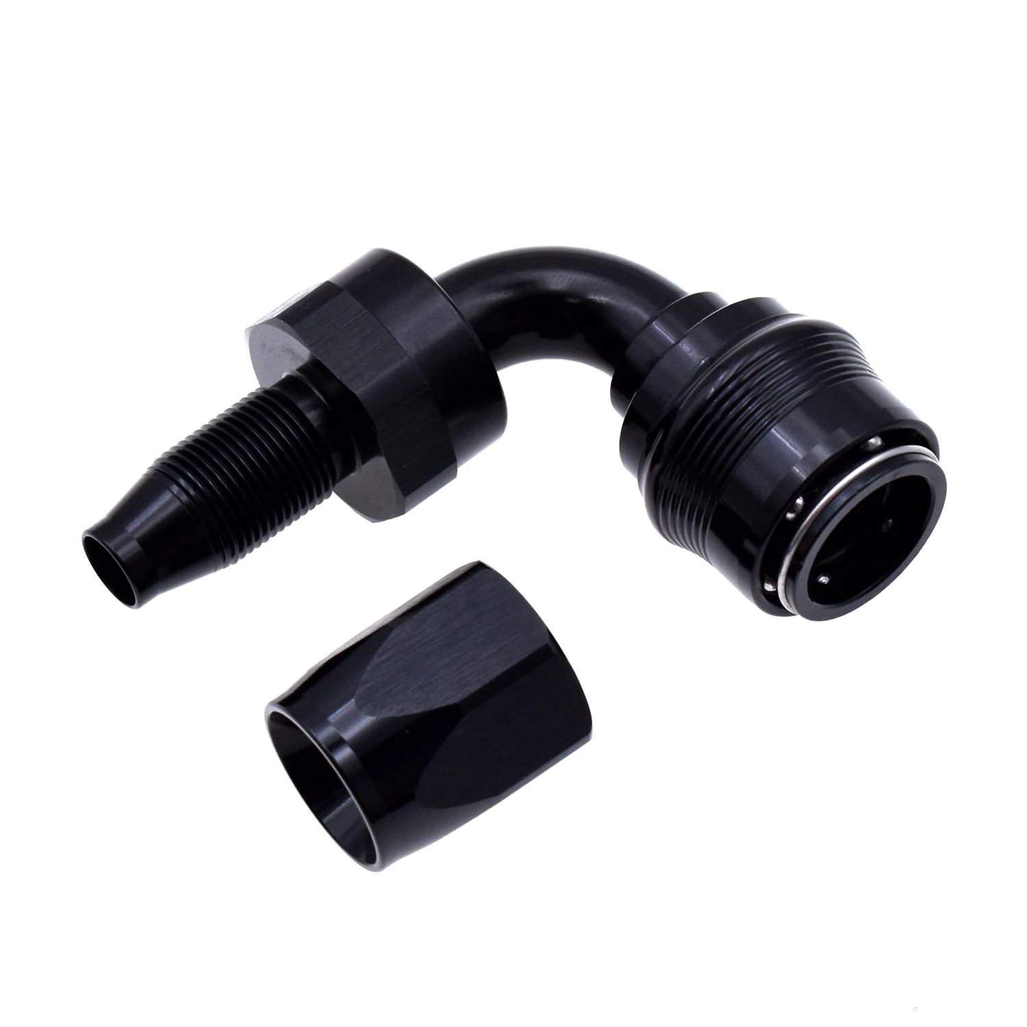 AN10 Al Alloy Straight 45°90 Degree Swivel Hose End Fitting Quick Release Oil Hose Connector Universal Auto Modified Adapter M18