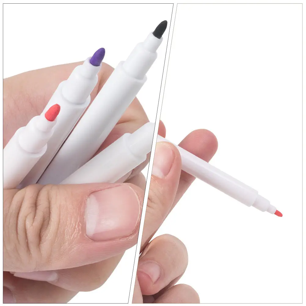 

4 Pcs Tattoo Marker Pen Single Head Marking Skin Pens Plastic White Board Fine Tips For Eyebrow Beginner Use