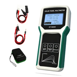 1800W Solar Panel Tester MPPT Photovoltaic Multimeter & Watt Meter Smart Portable Tool for Solar PV Panel Data & Troubleshoot