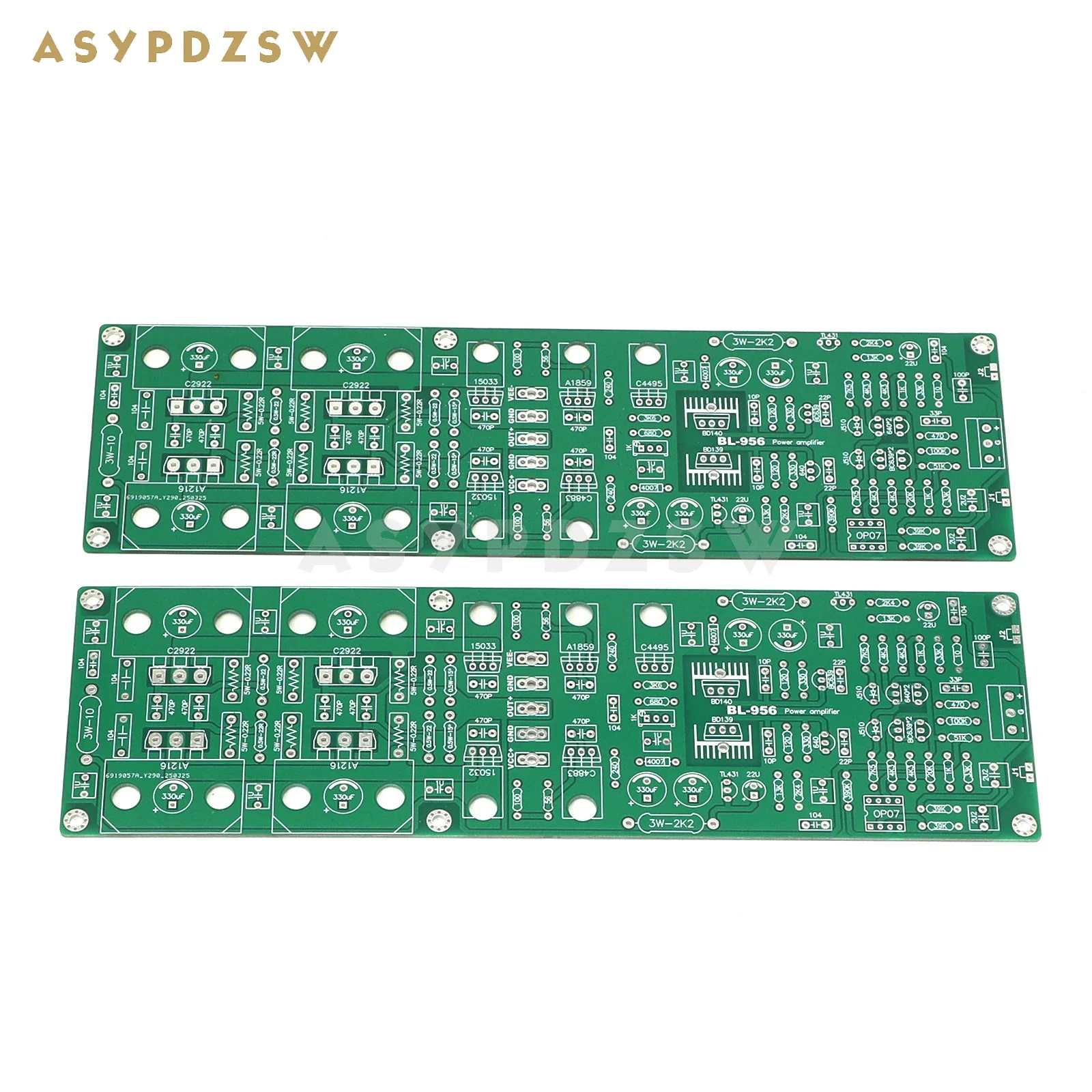 

2 PCS BL-956 Stereo Fully symmetrical X-Amp Power amplifier Bare PCB Base on DE 956 circuit With XLR input