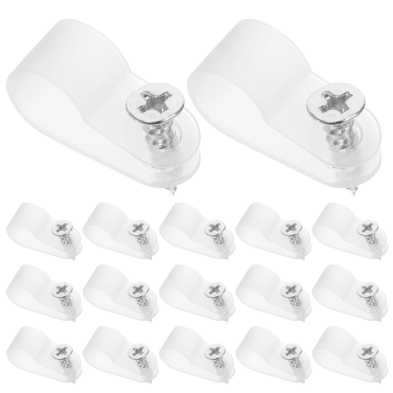 

200 pcs Cable Wire Fixing Buckle .4 Electrical Cable Clips 3/8 Black Screws Electrical Holder Wall Home Office Management