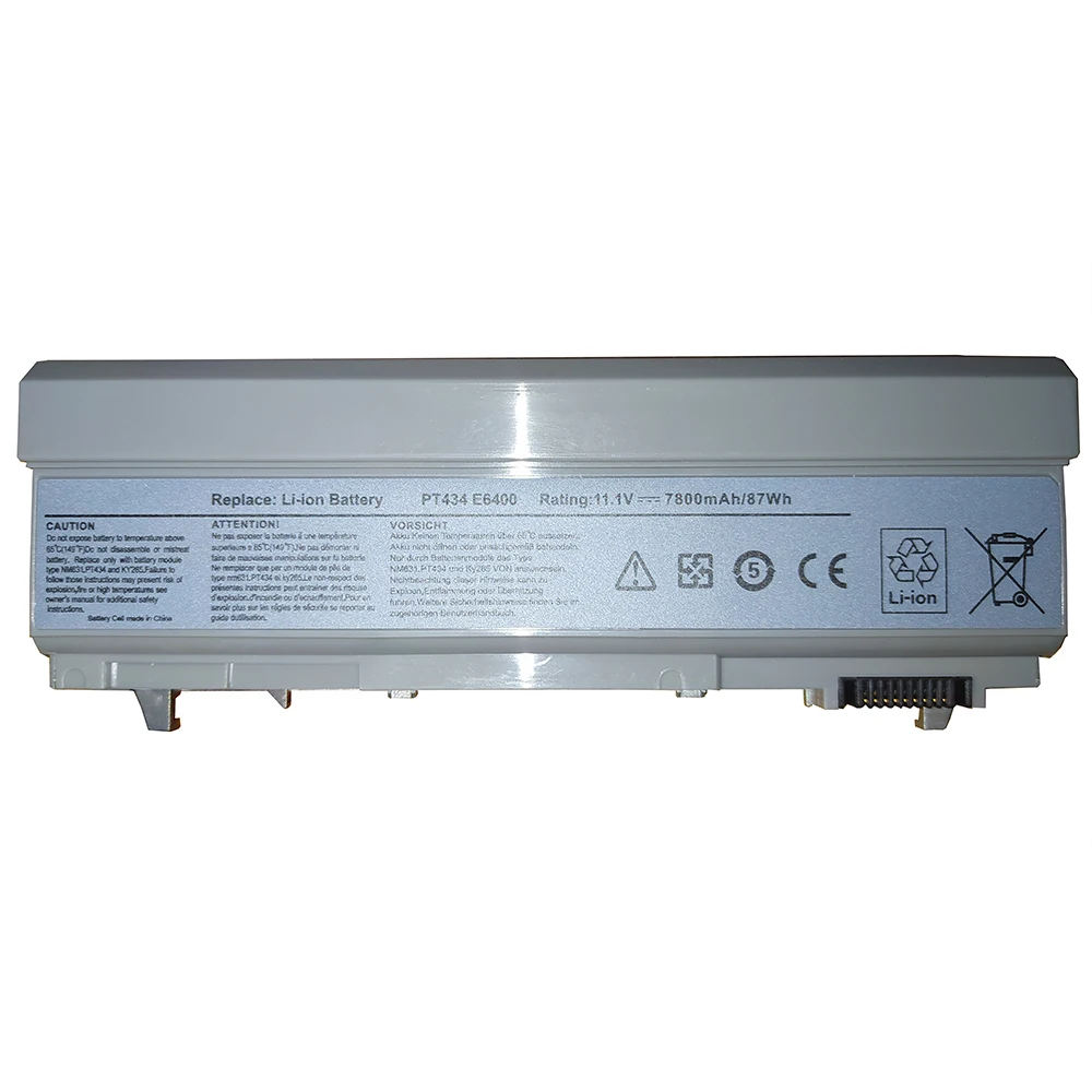 Imagem -02 - Portátil para Dell Latitude Dell Latitude E6400 E6410 E6500 E6510 Precisão Atg Ky265 4m529 Pt434 Ky268 11.1v 7800mah M2400 M4400 7xinbox-bateria do