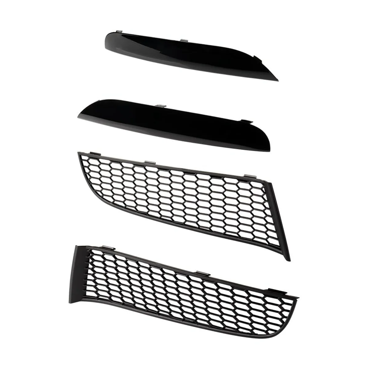 For 7 Series F01 2009-2015 Front Lower Bumper Grille Kit Replace 51118047727 51118047728 51117903673 51117903674 A