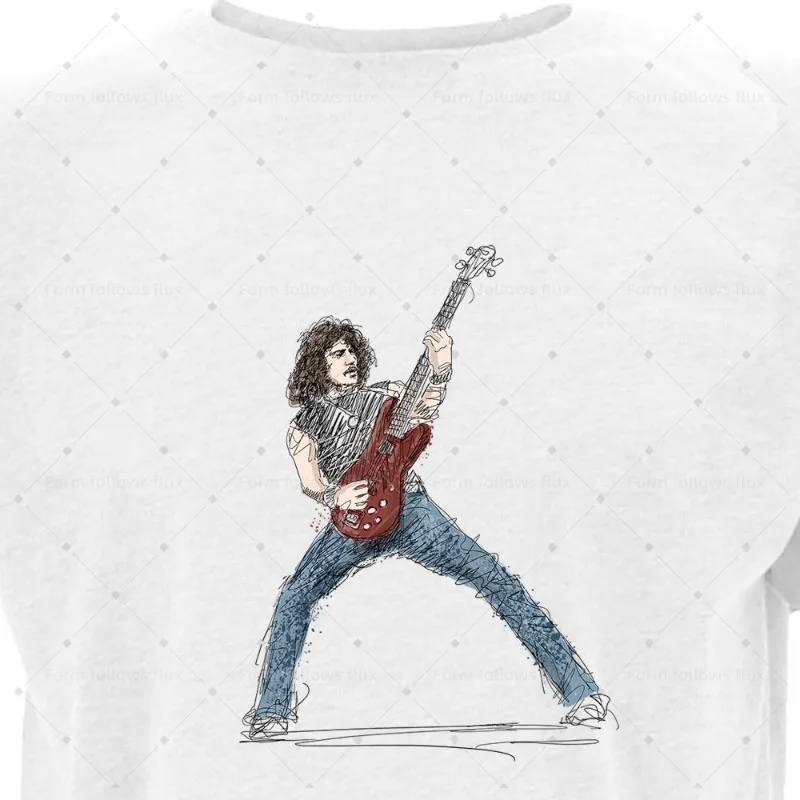Camiseta con capucha para hombre 2026, estilo cómic dibujado a mano, Alan Lancaster – Status Quo – Color Rock, unisex, tallas S-6XL, apto para tallas grandes