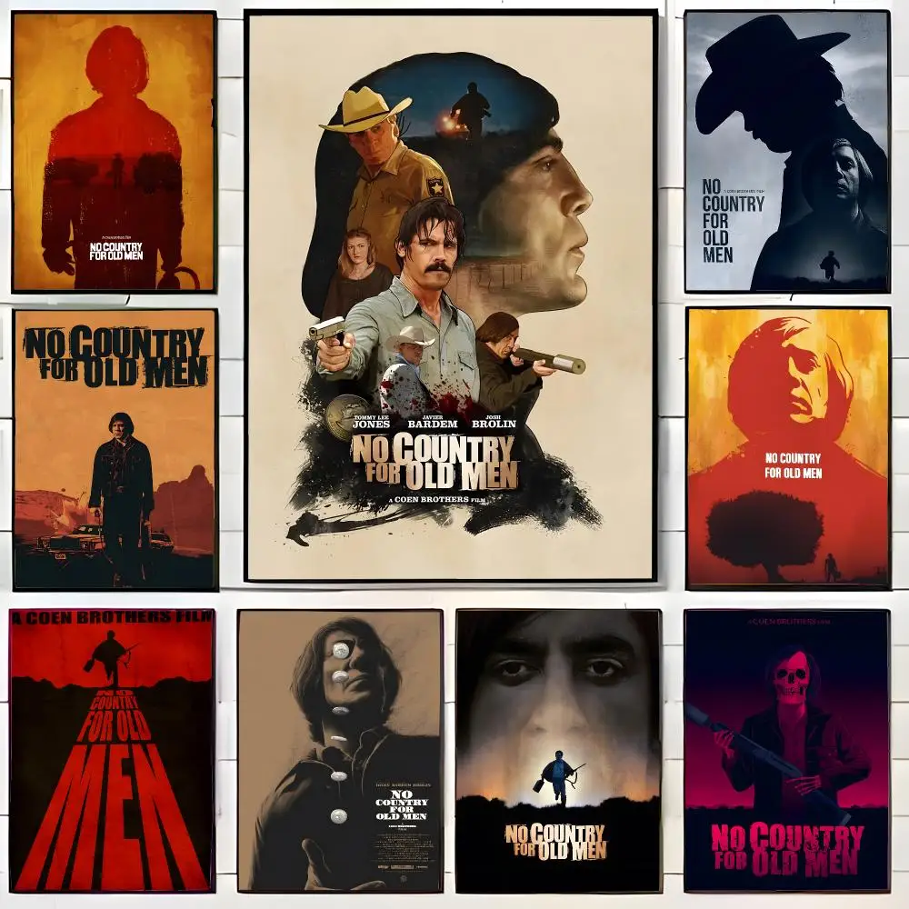 Serious Movie N-No Country for Old Men Poster Wall Art Print Decorative Mural Home Decor Gift Unframed