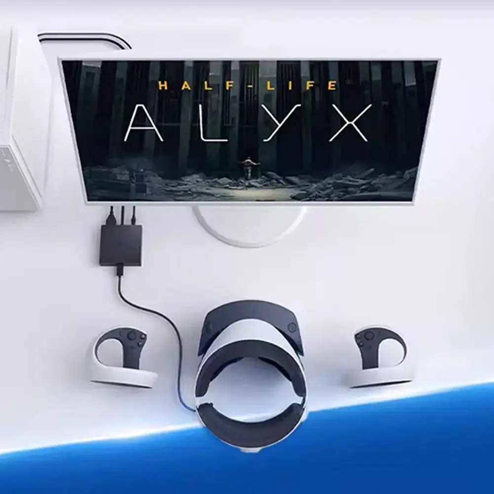 

VR2 PC адаптер для Sony PS5 совместимый с Windows/PC 110 градусов поле зрения гладкий 4K Качество 3D звук для игры Steam VR