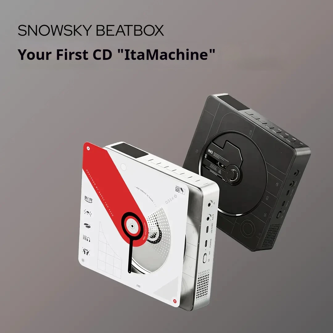 FiiO SnowSky BEATBOX CD Player Speaker All-in-One FM Portable Speaker Support Bluetooth LADC Battery-Replaceable Music Accessory view 2