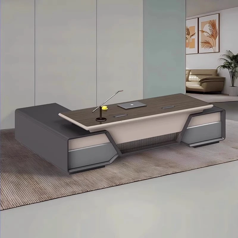 

Компьютерный стол Spont для руководителя и офиса, большой представительский стол, итальянский минималистичный современный дизайн в стиле легкой роскоши