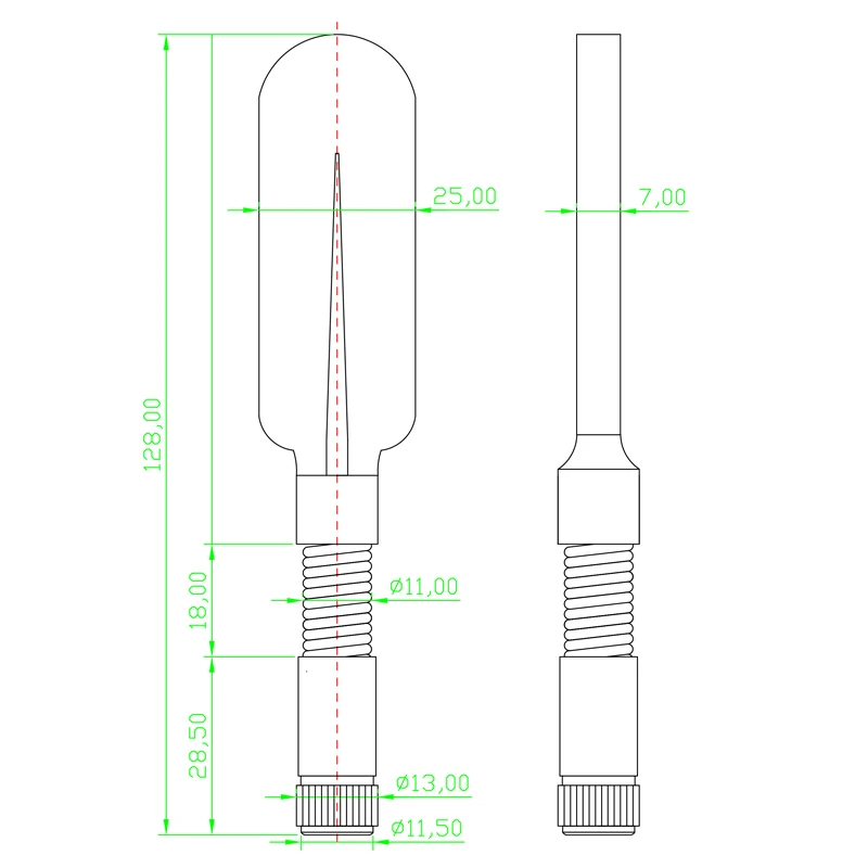 6-12GHz Rundstrahlantenne 6-10dBi SMA-Stecker Breitband-Mikrowellen-HF-Antenne für Spektrumanalysator, EMV- und HF-Signaltest – Detail 2