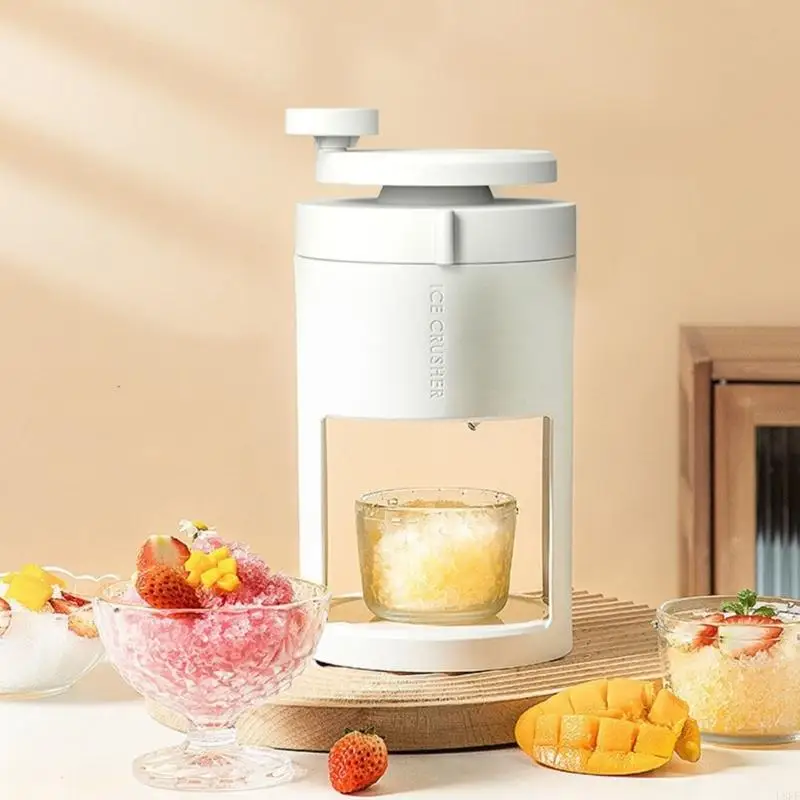 L8RE Manual Shaved Ice Machine Manual Ice Crusher Machine Portable Ice Maker