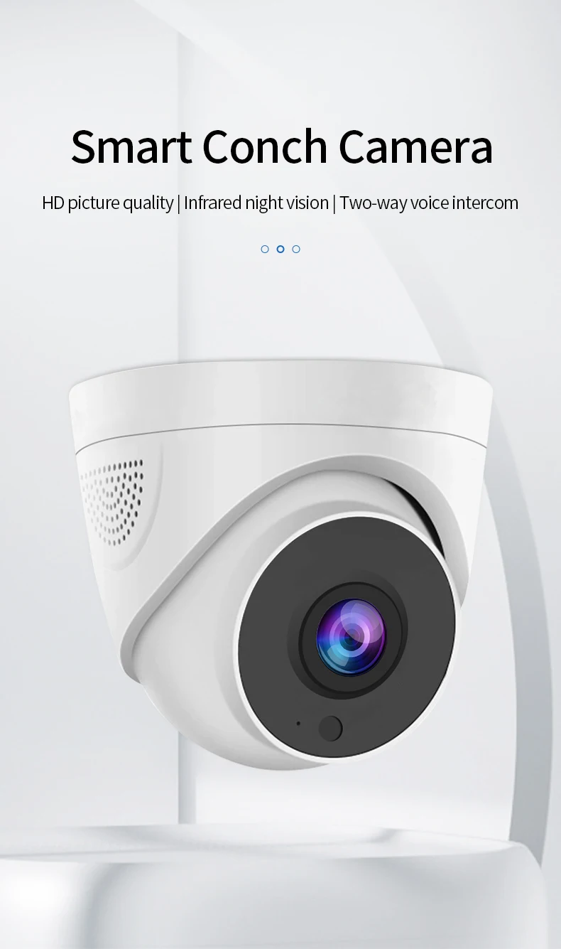 A5 Conch Camera Wireless HD 1080p Intercom Home Security Night Vision Camera Remote wifi  Smart Dome