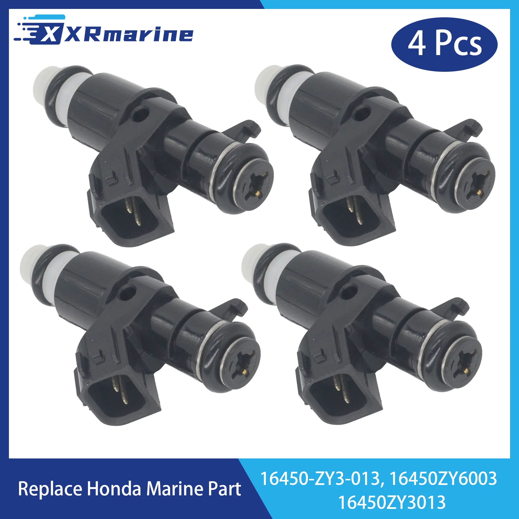 

4 Pcs Fuel Injectors 6 Holes 16450-ZY3-013 for Honda Marine 4 Stroke BF 175 200 225 HP Outboard Engine 16450ZY6003 16450ZY3013
