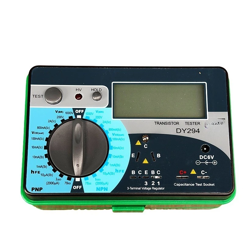 DY294 Digital Transistor DC Parameter Tester, High Precision Semiconductor Meter for Diode Triode FET Forward Withstand Voltage