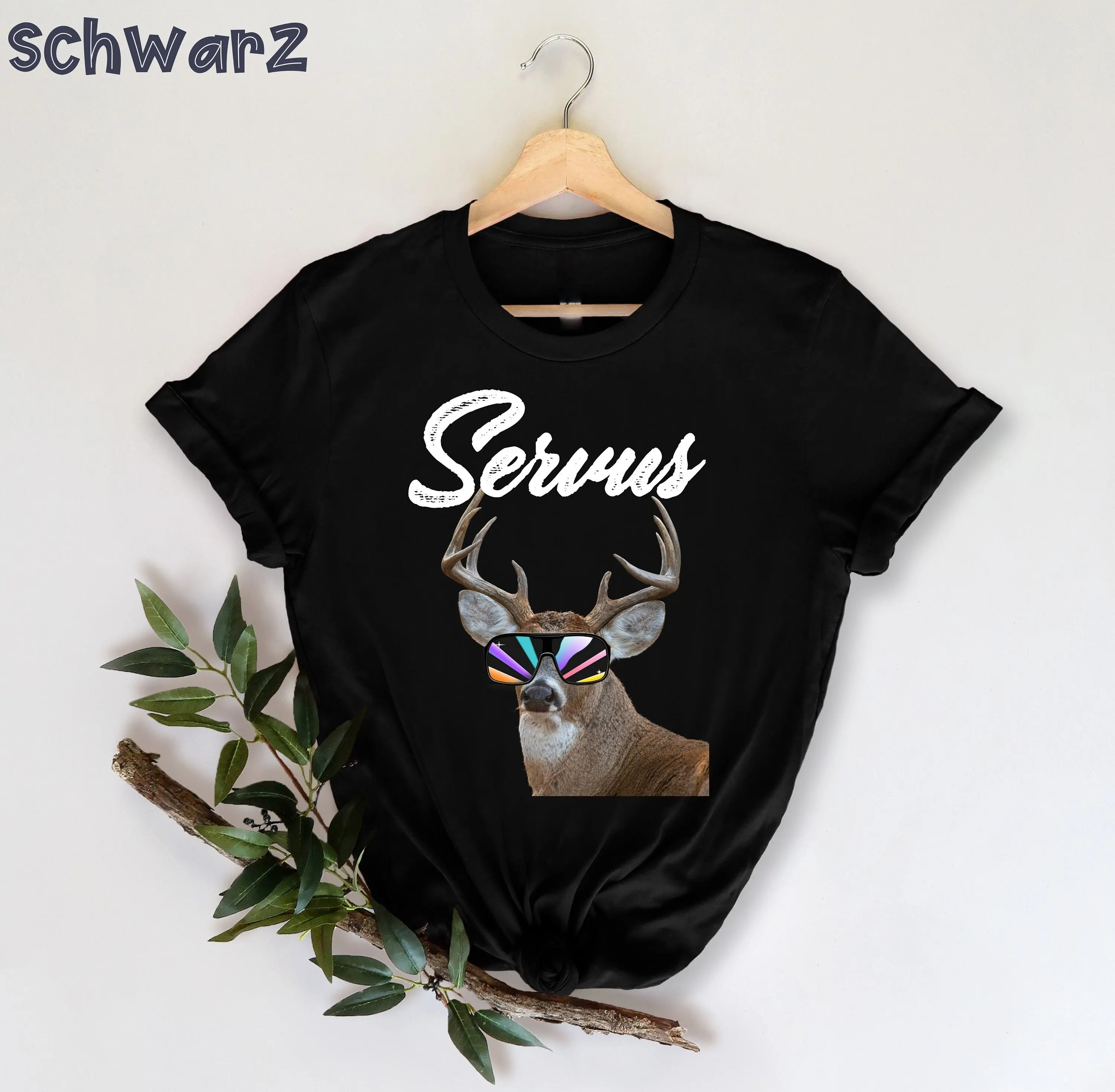 Servus Hirsch T Shirt Trachtenshirt Herren Lederhose Trachten Lustig Sarkastisch Shirtn Boy Trendiges