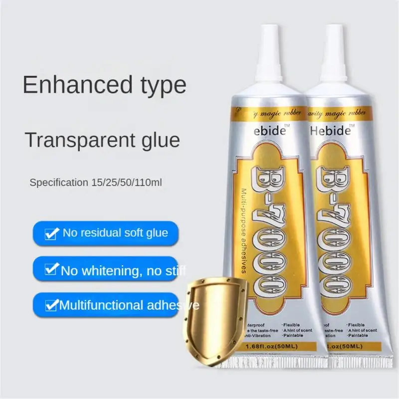 Glue Activator Spray For Fabric Textile Glue Sewing Fabrics Transparent B7000 DIY Adhesive Mobile Phone Screen Repair 25/50ML