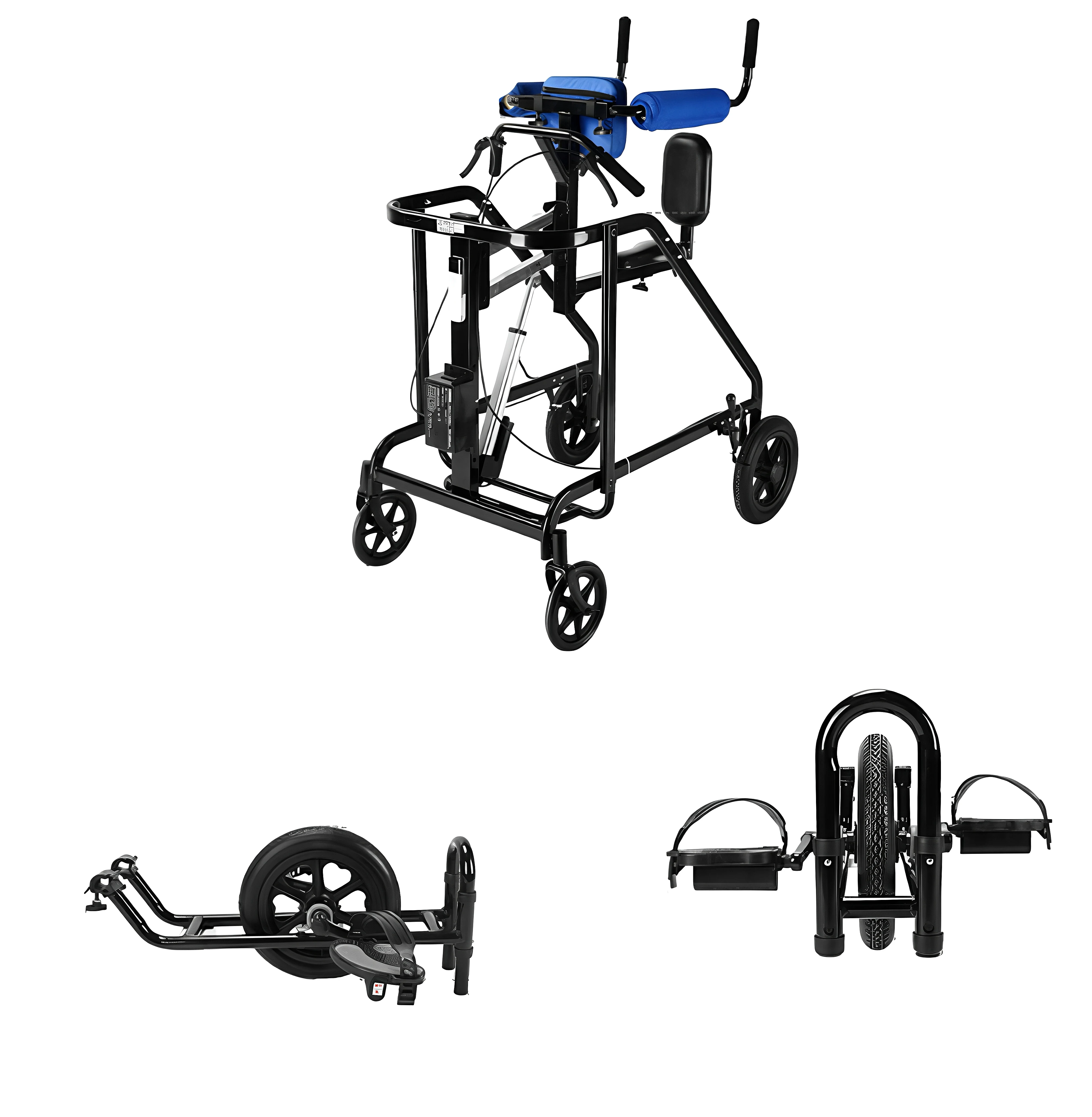 Adjustable Dog Wheelchair, 2 Wheels Hind Legs Support for Small to Extra Large Disabled Pets, Mobility Aid for Back Legs