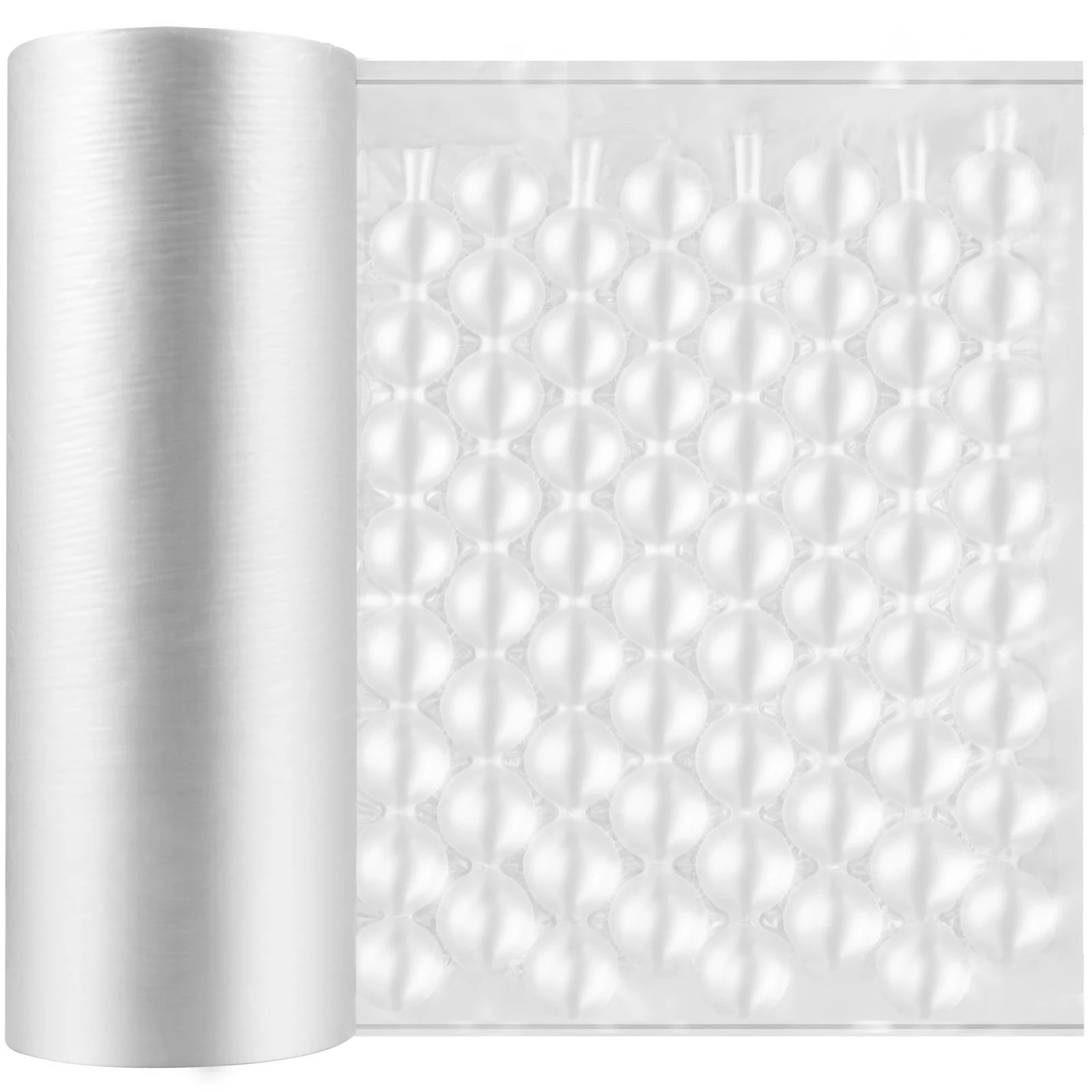 SucceBuy 984Ft Sacchetti a bolle di pellicola per cuscino d'aria PE Pellicola avvolgente per cuscino d'aria Imballaggio Rotoli di ammortizzazione antiurto per macchina avvolgitrice