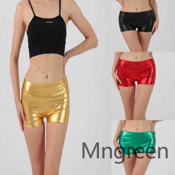2025 new European and American high-waisted sexy bronzing casual shorts ds bar lead dance performance clothes nightclub Internet
