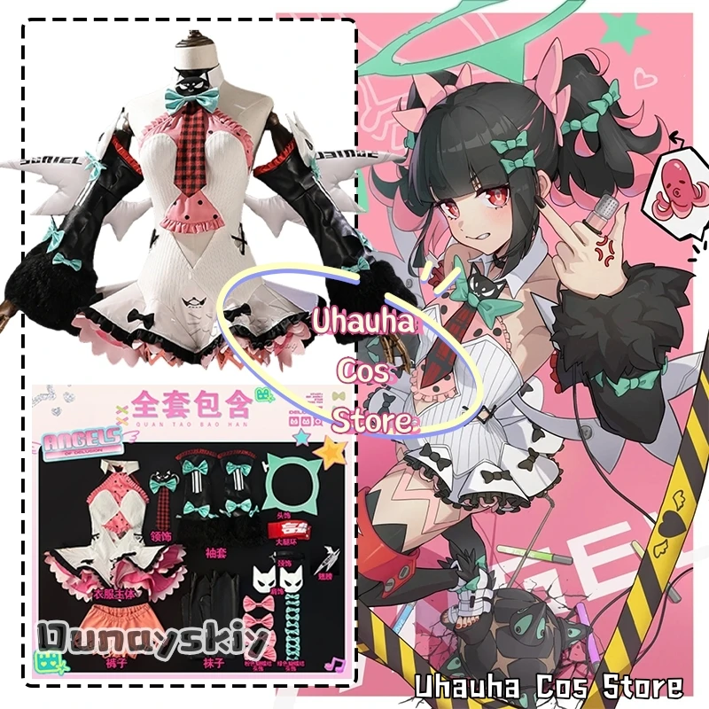 

Костюм для косплея Нангонга из Zenless Zone Zero, униформа Лолиты Ухауха, ангел желаний Сариэль (шестая) ‌ Костюм для Хэллоуина