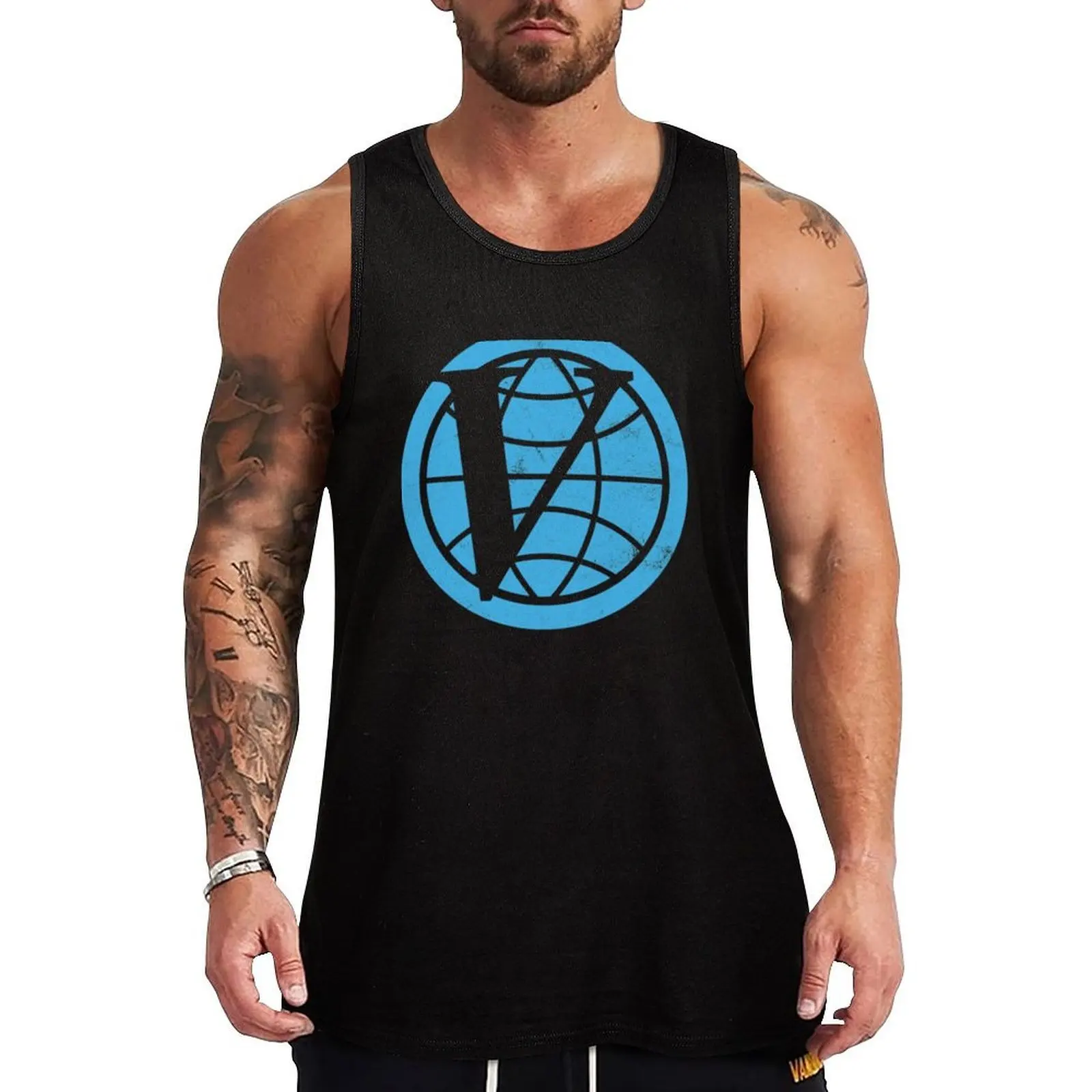 

Venture Industries logo — The Venture Bros. Tank Top t-shirt for man Men's sleeveless gym shirts