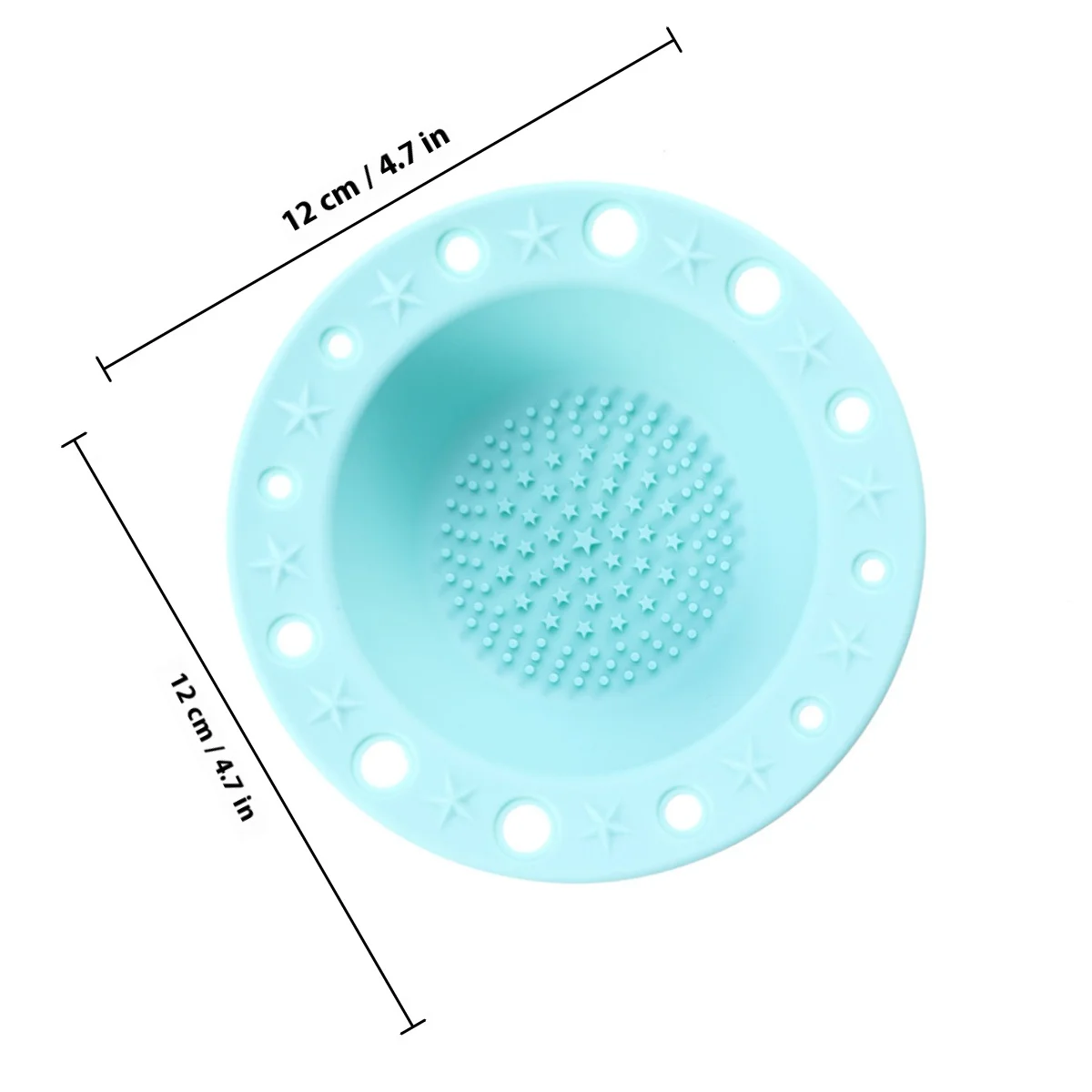 1pc silicone maquiagem escova limpador esteira 12 buracos rack de secagem sulco textura lavável antiderrapante ferramenta de beleza para cosméticos hortelã verde