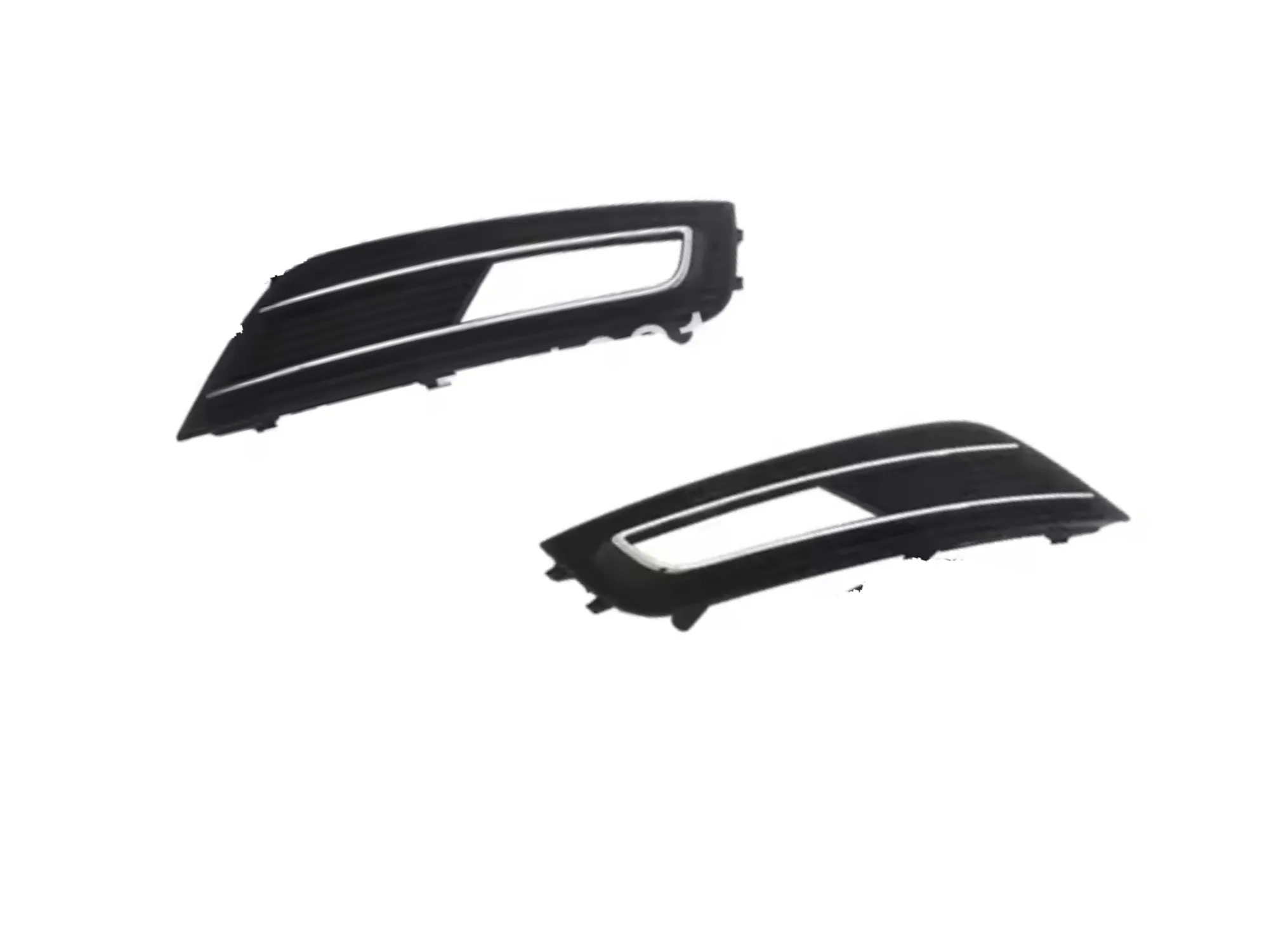 1 set Front Fog Light Grille W/ Chrome Accent For Audi B8 A4 Pre-facelifted 2012-2015 (NOT for S-Line / S4 / RS4 Models)