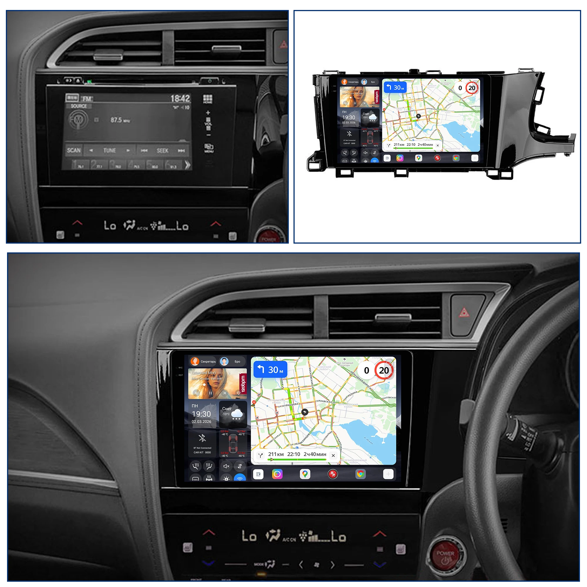 Redpower Katana 120W X 6CH Android Car Radio Player Screen for Honda Shuttle 2 2015 - 2020 RHD CarPlay Bluetooth Hi-Fi
