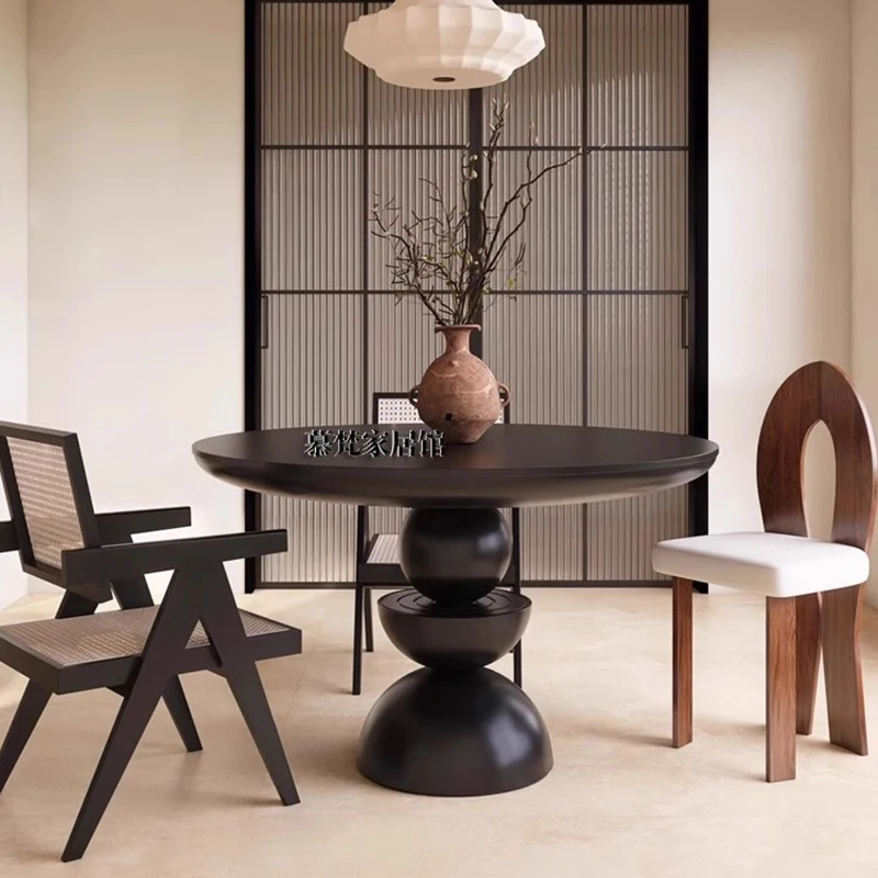 

Nordic Vintage Dining Tables Italy Creativity Design Kitchen Round Table Living Room garden Dining Room Furnitur Moveis FYDT