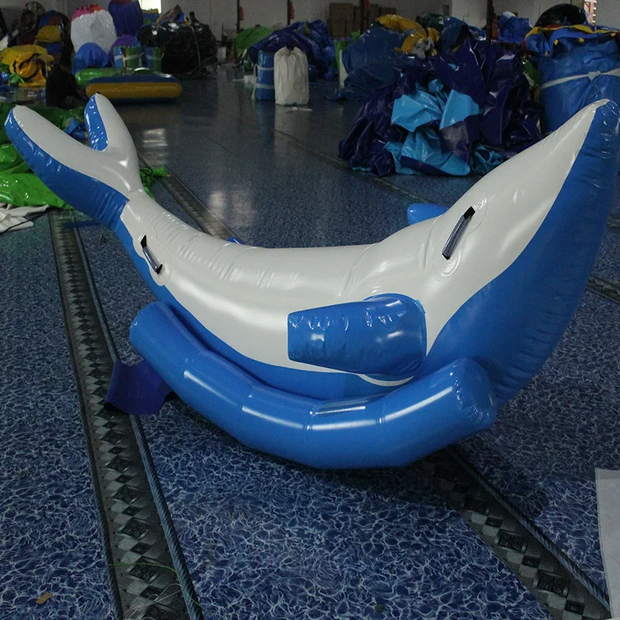 Customized color Inflatable Water Whale  Inflatable Water Float Toys For Sale