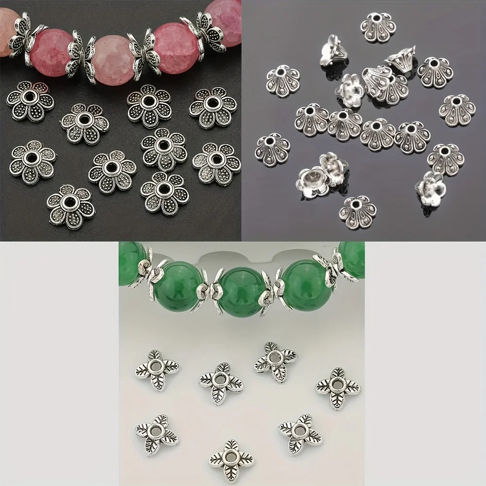 

392pcs Alloy Bead Caps, Suitable As Materials for DIY Jewelry Making. They Can Be Used to Create Jewelry Items Such As Bracelets