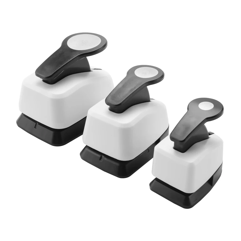 3Pcs Paper Craft Punches-Hole Puncher Single,Hole Punch Shapes, Hole Puncher For Crafts 9/16/25Mm Circle Punch Set