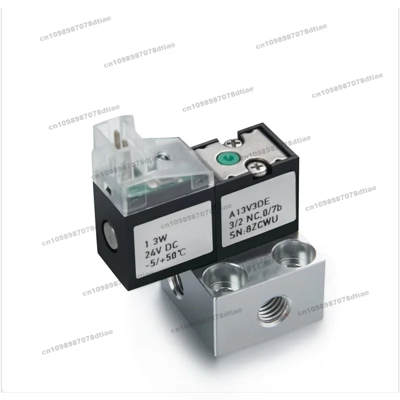 For Positive Pressure 2 Position 3 Way Solenoid Valve Normally Closed, Free Exhaust Micro Solenoid Valve