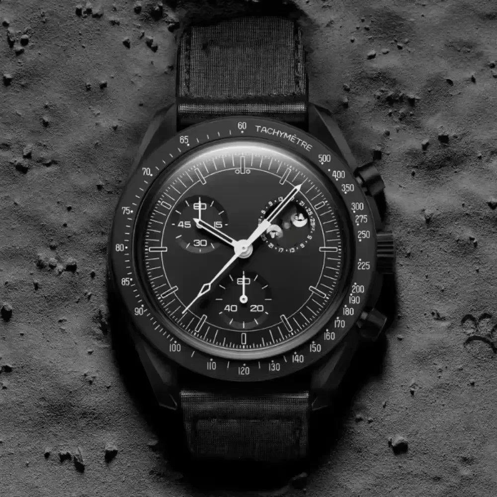 2025年ニューファッションボクサレムーンウォッチ |   数量限定 |   6針天体文字盤 + 50M防水