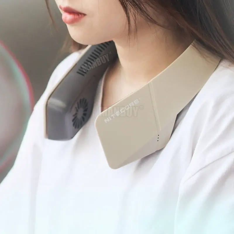 2025 Nitecore NEF20 USB-C قابلة للشحن الخالية من الشفرة كتم الرقبة مروحة للتخييم في الهواء الطلق الصيد الرياضة المدمج في بطارية ليثيوم أيون 4000mAh