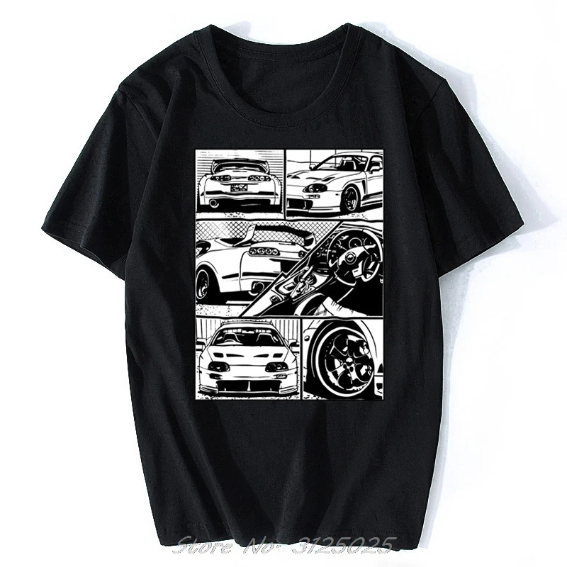 Fashion Summer T Shirt Fragment T-shirt White Jdm Boost Turbo Japanese Car Fans Racing Race Tee Shirt