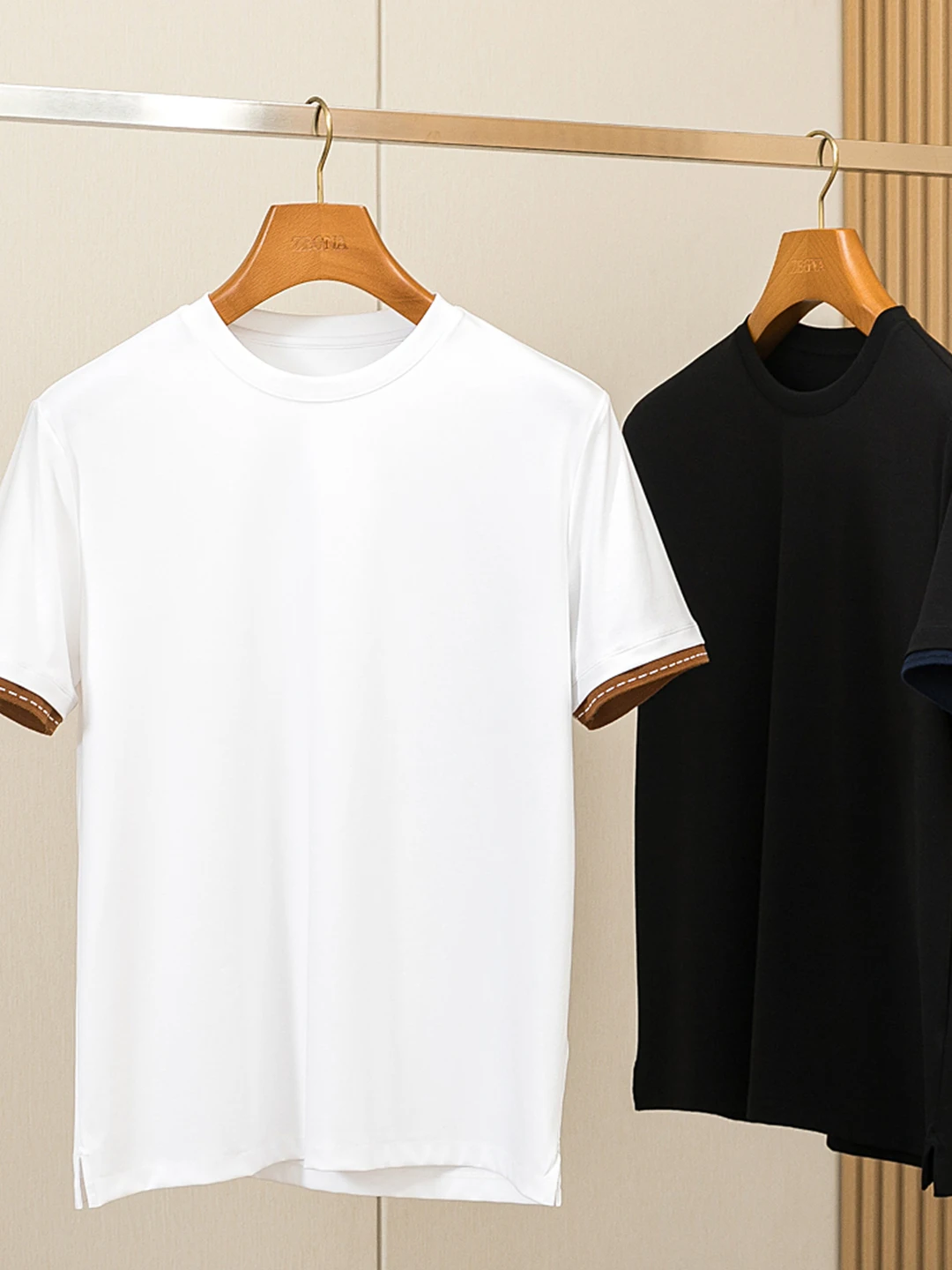 

H-Home Substitute Smooth Cotton round Ne ort Sve Men's T-irt Summer Faion Breathable Comfortable Urban Sle T-irt