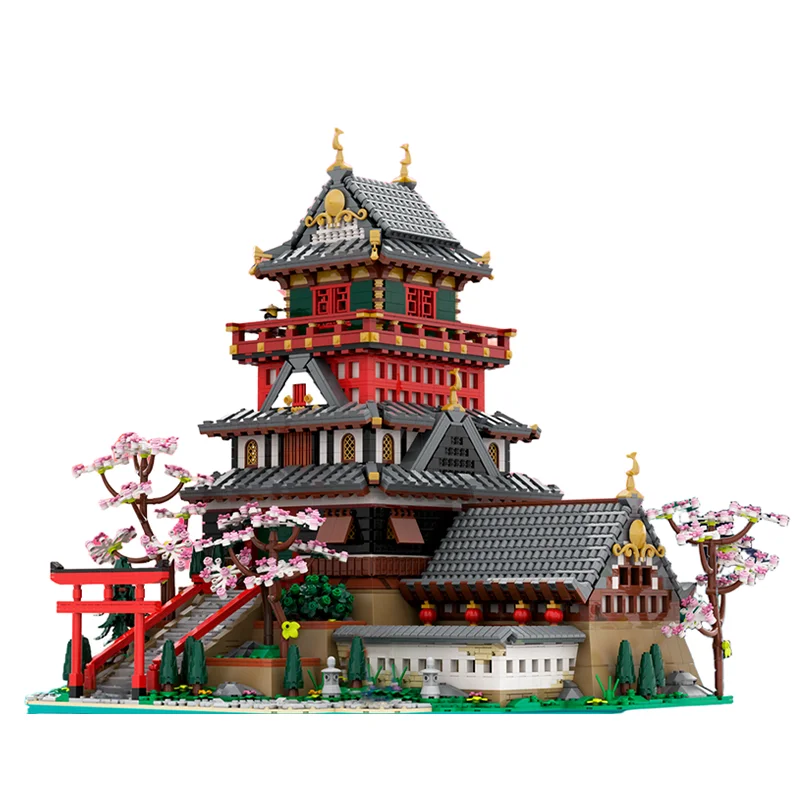 6618 stücke MOC Samurai Schloss 4 Bausteine Kreative Bau Modell DIY Montieren kreative idee Weihnachten spielzeug Geschenk