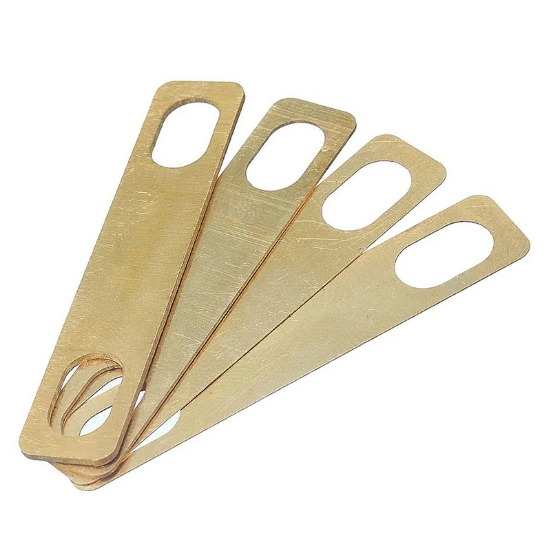 4PCS Guitar Neck Plate Guitar Gasket Replacement Guitar Neck Shim Heightening Gasket Accessories (Golden)