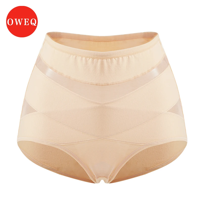 

OWEQ Sexy Butt Lifter Women Body Shaper Briefs Shapewear Tummy Control Panties Female Cross High Waist Trainer Body Shaper