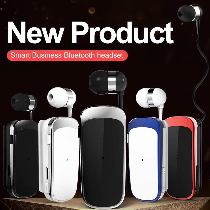 

2022 K52 Mini Wireless Bluetooth Headset Call Remind Vibration Sports Clip Driver Auriculares Earphone PK Fineblue f990