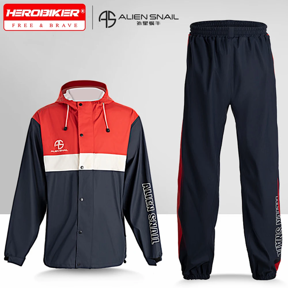 

Комплект мотоциклетной непромокаемой одежды: куртка и брюки для мужчин и женщин, светоотражающие, водонепроницаемые, дышащие.