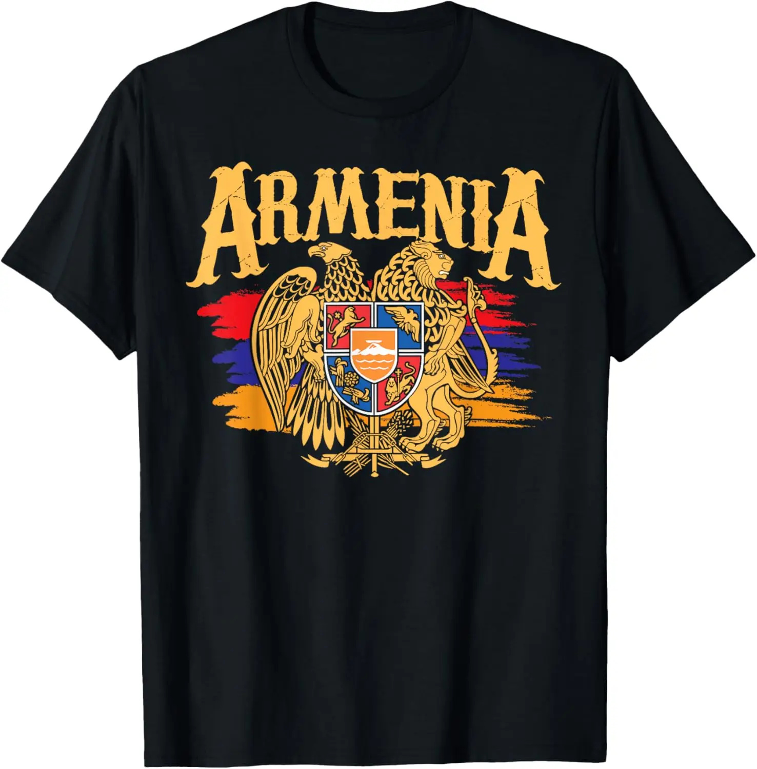 Distressed Armenia Flag - Armenian Diaspora Country Nation T-Shirt