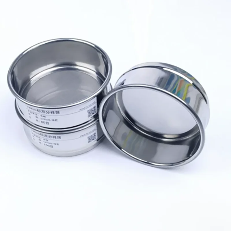 10cm outer frame iron chrome plated 304 stainless steel mesh standard sieve flour sieving sample sieve test inspection sieve