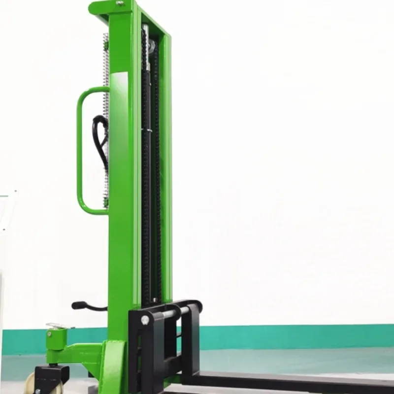 Manual stacker forklift 1.5 tons hydraulic pallet  , lift loading and unloading   truck ground cattle lift