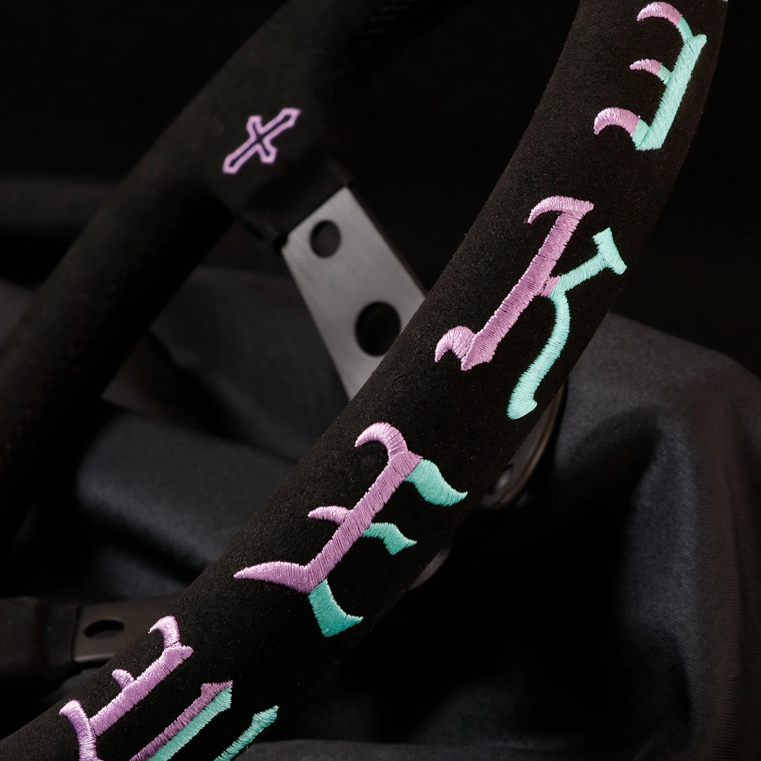 LW 320mm Pablo Edition Embroidery Deep Dish Sport Steering Wheel for MOMO OMP NRG SPARCO HKB Hub view 4