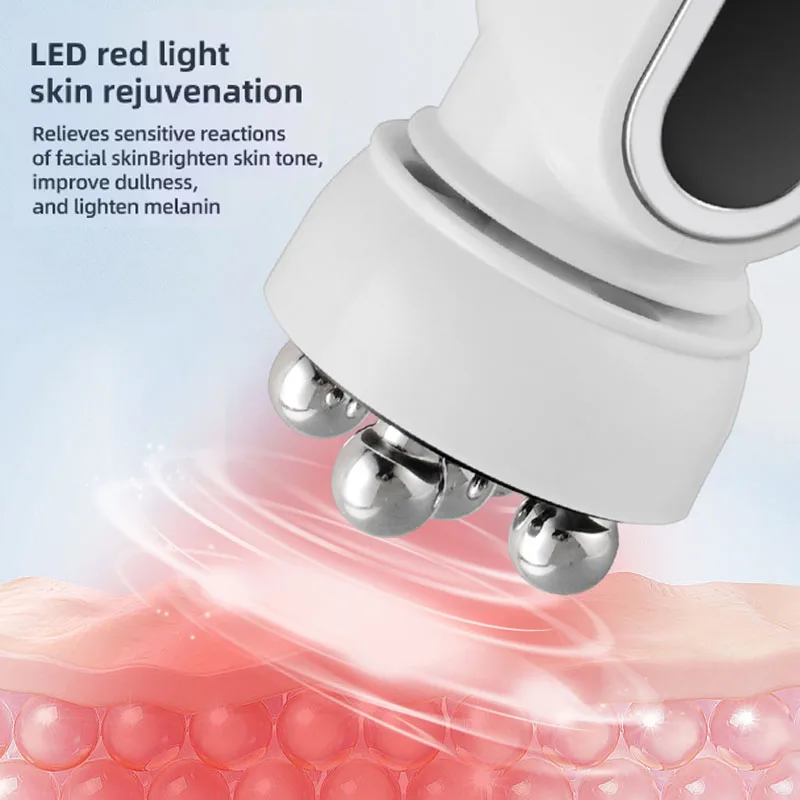 Riscaldamento RF 3in1 EMS viso 360 °   Massaggiatore a rulli Massaggiatore a rulli per lifting facciale Ringiovanimento della pelle Stringere lo strumento di bellezza