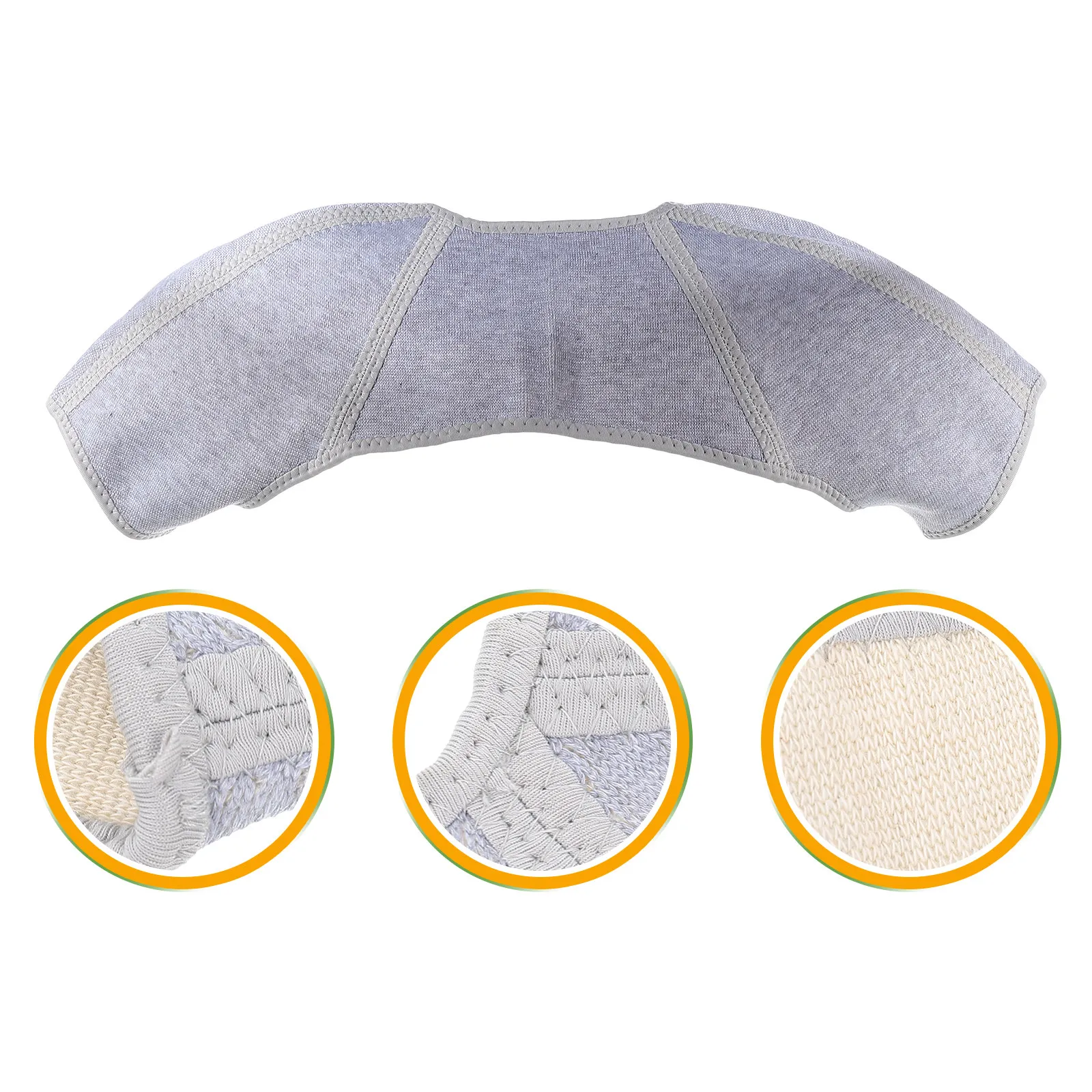 

Warm Shoulder Guard Neck Cover Elastic Rest Breathable Pad Lightweight Grey Seamless Warmer Middle Aged Flexible Practical